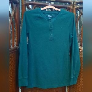 🍀3/15 Green Duluth Trading Co Long John Shirt